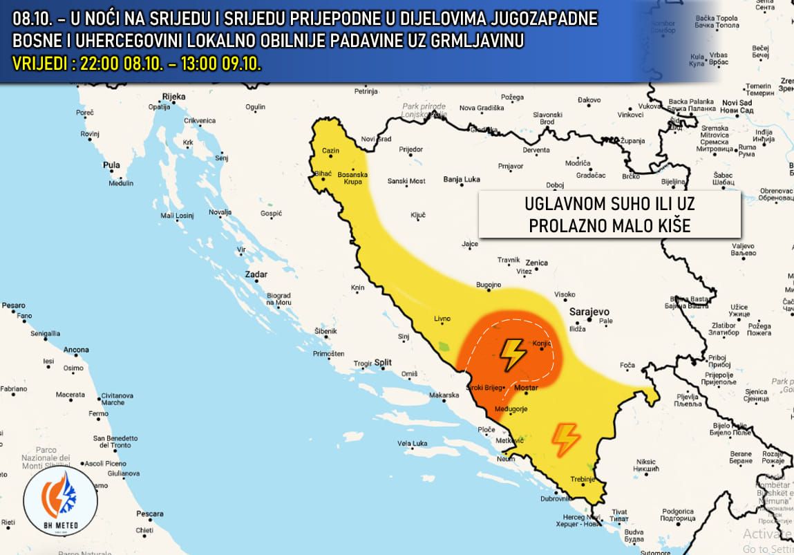 Vrijeme koje slijedi zabrinulo stanovnike BiH
