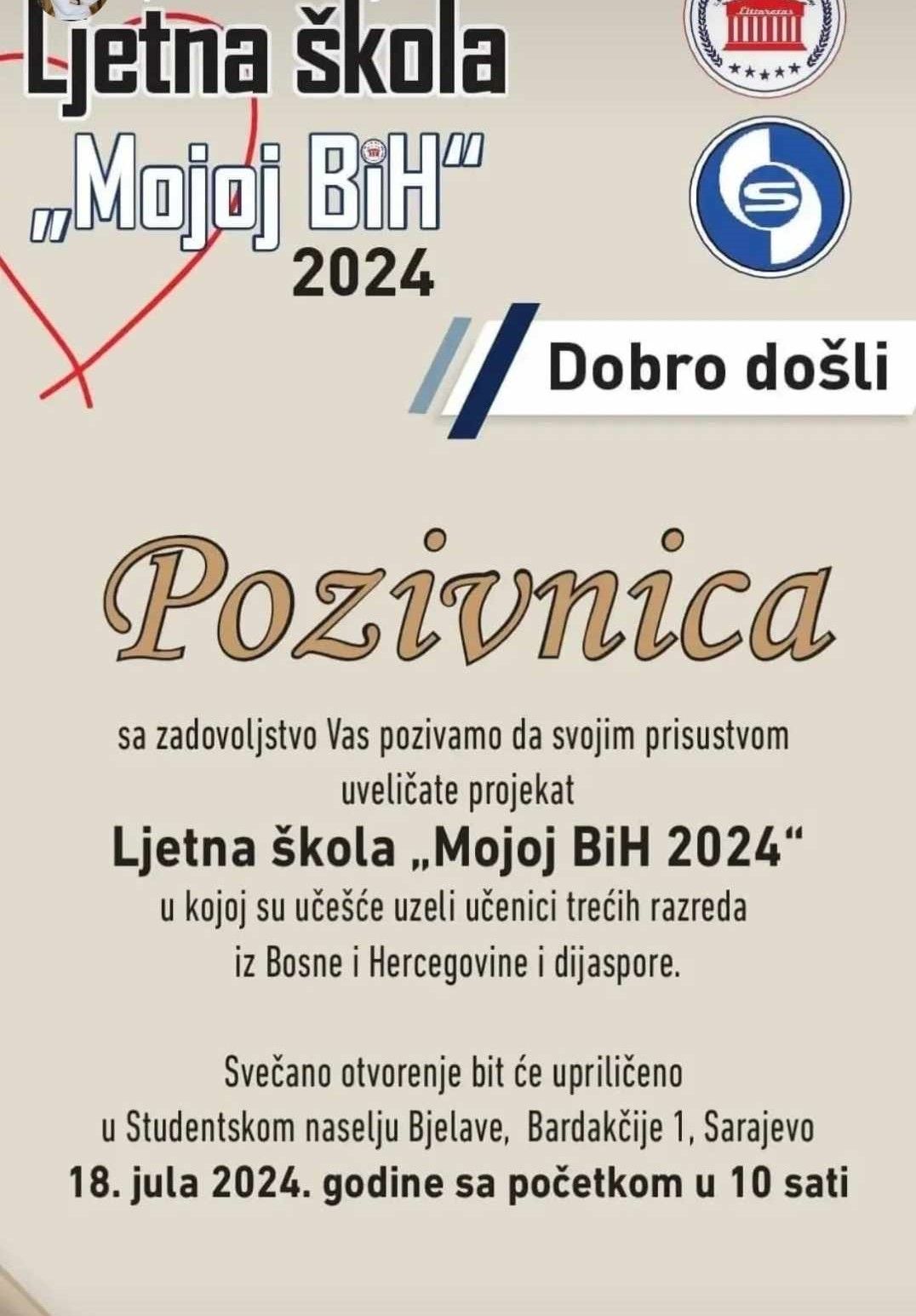 Ljetna škola "Mojoj BiH 2024“: Učešće su uzeli učenici trećih razreda iz BiH i dijaspore